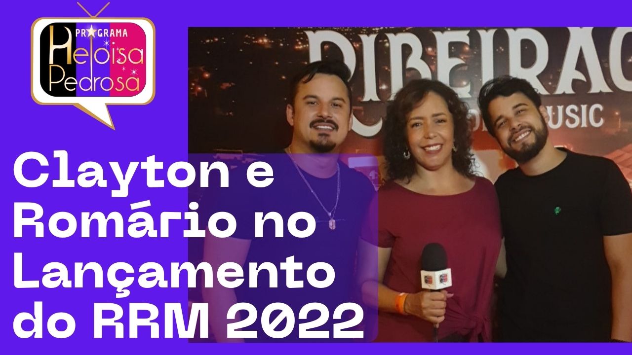 Clayton e Romário no Lançamento do RRM 2022