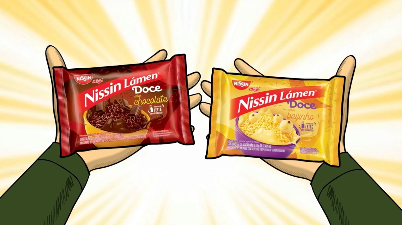 Miojo doce? Clélio e Tonho confirmam qual é o lançamento inédito da NISSIN no Brasil.