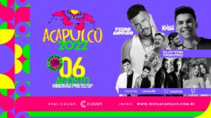 DJ Pedro Sampaio, DJ KVSH e a dupla Cleyton & Romário, são atrações confirmadas na nova edição da Festa Acapulco.