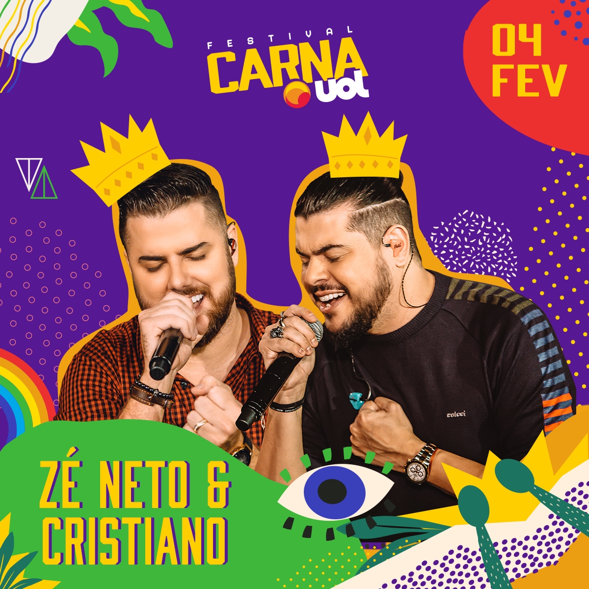 Zé Neto e Cristiano são presença confirmada no CarnaUOL 2023