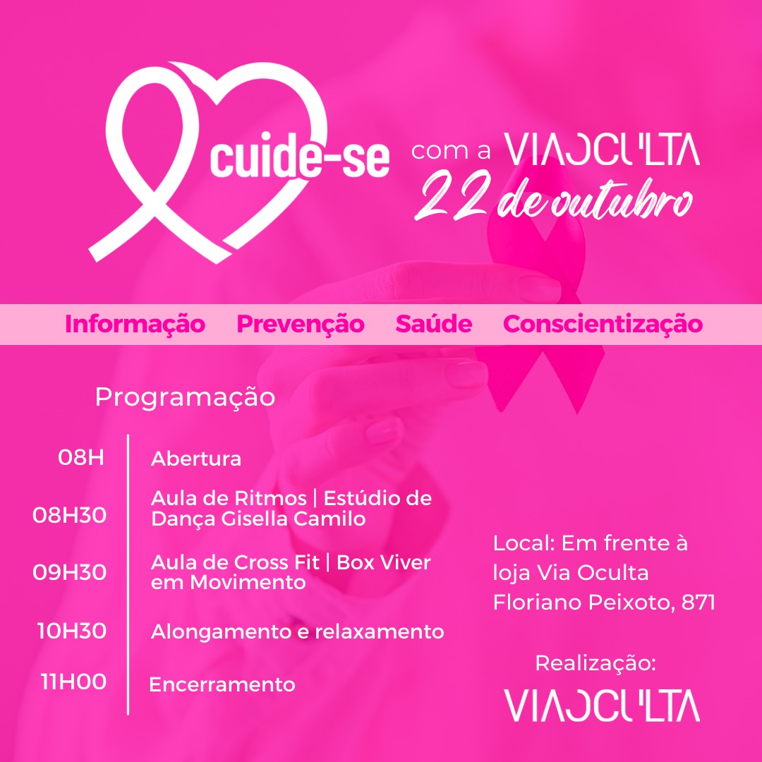 Via Oculta promove campanha de conscientização do Outubro Rosa