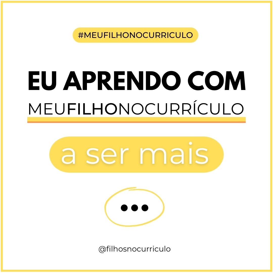 Segunda onda do movimento #meufilhonocurriculo