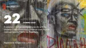 22: exposição virtual com pinturas do artista chileno Cheo González conversa com textos insinuantes de Mário de Andrade