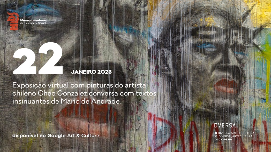 22: exposição virtual com pinturas do artista chileno Cheo González conversa com textos insinuantes de Mário de Andrade