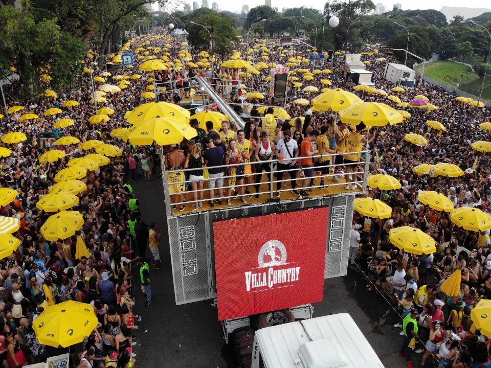 Bloco Villa Country Pinga Ni Mim, maior bloco sertanejo de São Paulo desfilará na segunda-feira dia, 20 de fevereiro