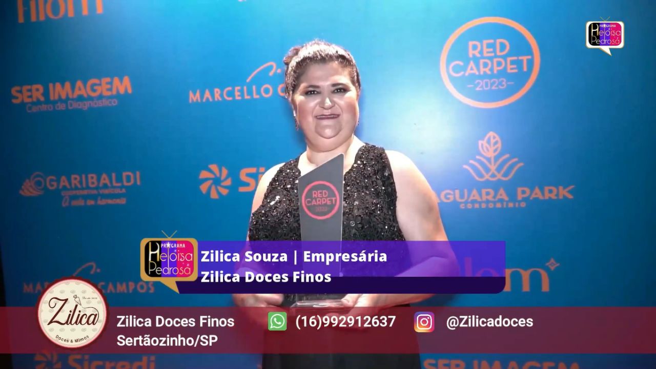 Zilica Souza recebe prêmio Red Carpet 2023