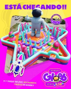 Primeiro parque de infláveis temático do mundo estreia no RibeirãoShopping no dia 1º de novembro