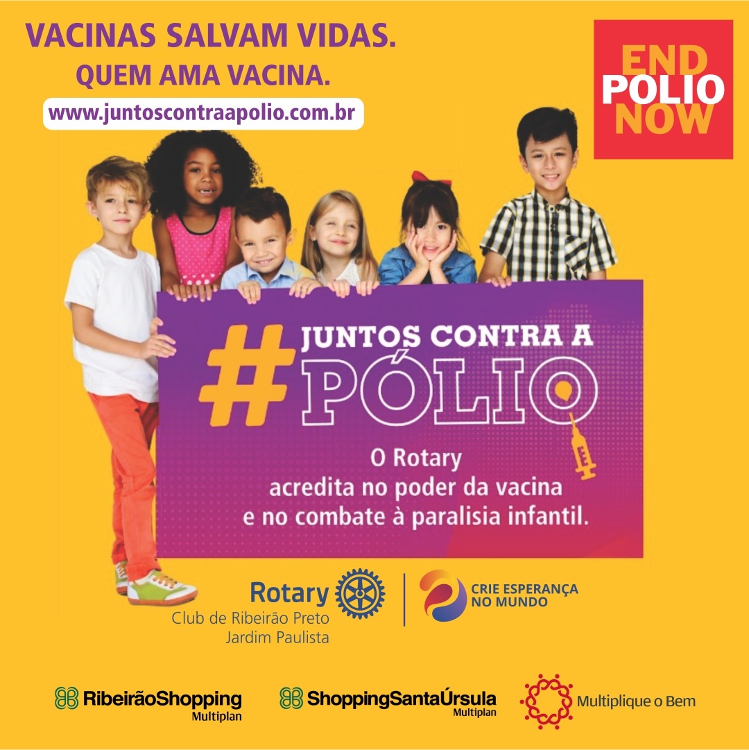 RibeirãoShopping, SantaÚrsula e Rotary Club de Ribeirão Preto – Jardim Paulista – realizam campanha de conscientização e estímulo à vacinação