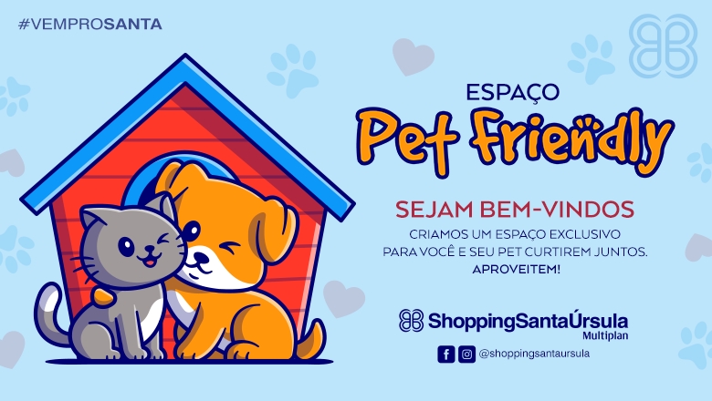 ShoppingSantaÚrsula inaugura espaço exclusivo para os pets