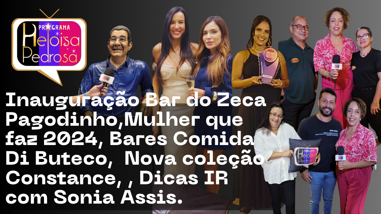 Zeca Pagodinho surpreende na inauguração do seu bar, isso e muito mais no Programa Heloisa Pedrosa.