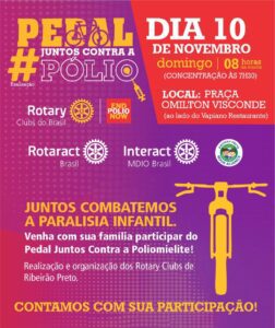 Ribeirão Preto recebe passeio ciclístico “Pedal Juntos Contra a Pólio” com várias atividades culturais