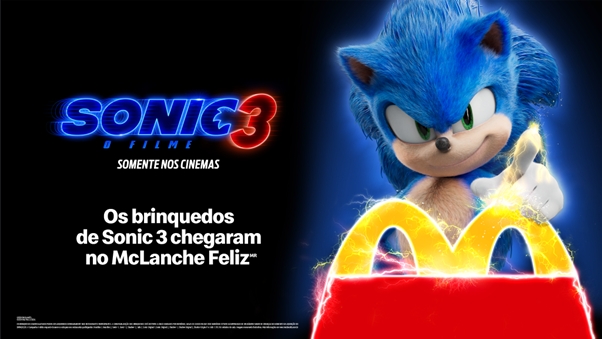 McLanche Feliz celebra o lançamento de Sonic 3