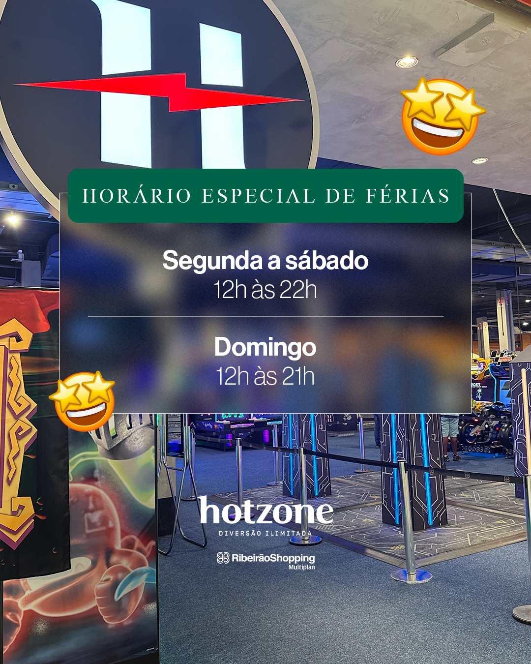 HotZone do RibeirãoShopping abre a temporada de férias com horário especial de funcionamento