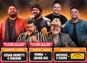 Serrana Rodeo Music começa com show gratuito de Cesar Menotti e Fabiano