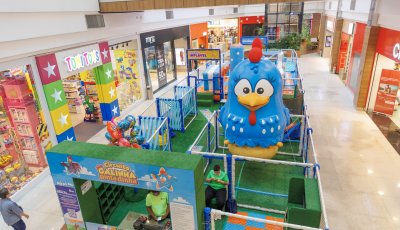 ShoppingSantaÚrsula recebe circuito temático da Galinha Pintadinha