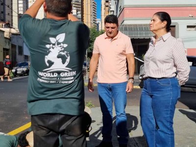 Acirp articula plantio de árvores no Centro junto à Prefeitura