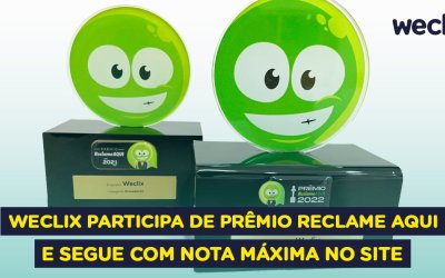 Weclix participa de Prêmio Reclame Aqui e segue com nota máxima no site