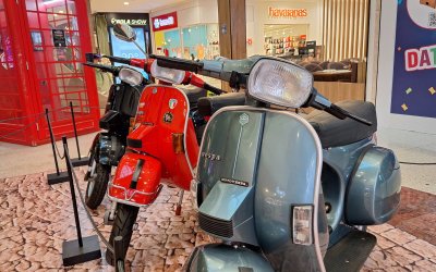 ShoppingSantaÚrsula celebra 80 anos da Vespa com exposição gratuita