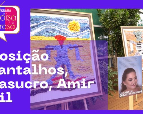 Exposição Espantalhos, Fenasucro, Amir Calil em destaque.