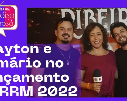 Clayton e Romário no Lançamento do RRM 2022