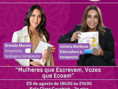 ShoppingSantaÚrsula recebe nova edição do videocast “Entre Mulheres” sobre literatura, criatividade e sociedade