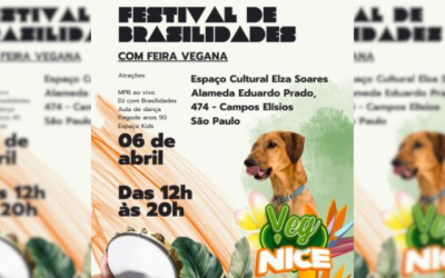 Grátis, 1º Festival de Brasilidades traz uma volta ao mundo gastronômica no universo vegano em 6 de abril 