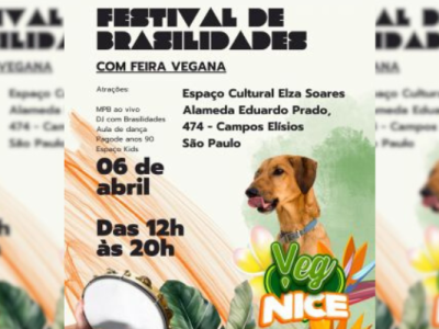 Grátis, 1º Festival de Brasilidades traz uma volta ao mundo gastronômica no universo vegano em 6 de abril 
