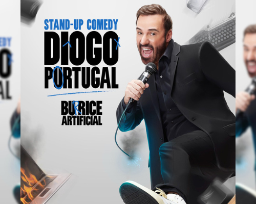 Diogo Portugal apresenta “Burrice Artificial” no Teatro Municipal de Ribeirão Preto