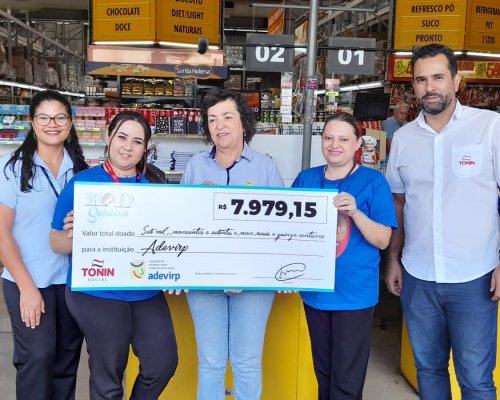 Campanha da Rede Tonin arrecada mais de R$ 14 mil para Adevirp, de Ribeirão Preto