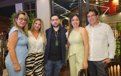 Lucelena Ávila , Debora Venâncio, Gustavo Andrez, Thaline Cristina e Fernando Luís