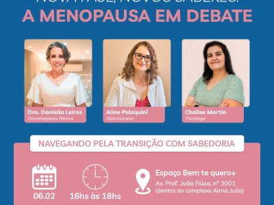 A menopausa em debate: um encontro para esclarecer dúvidas e promover a saúde