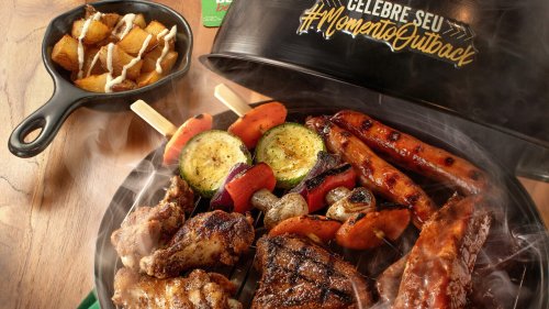 Outback celebra o Brasil em nova campanha e lança versão de churrasco, drinks de cachaça e sobremesa de brigadeiro em versões inovadoras