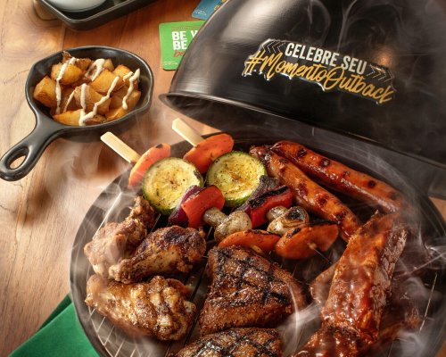 Outback celebra o Brasil em nova campanha e lança versão de churrasco, drinks de cachaça e sobremesa de brigadeiro em versões inovadoras