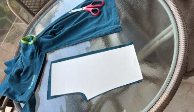 Projeto social transforma uniformes usados em roupas infantis para doação