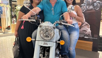 ShoppingSantaÚrsula realiza sorteio da moto Royal Enfield Classic 350 zero quilômetro