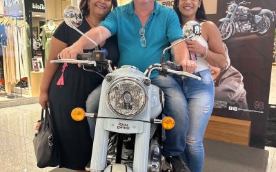 ShoppingSantaÚrsula realiza sorteio da moto Royal Enfield Classic 350 zero quilômetro