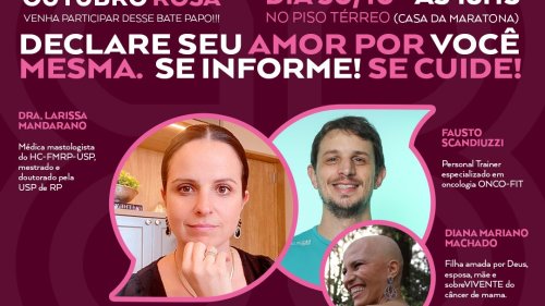 Outubro Rosa: ShoppingSantaÚrsula promove bate-papo para destacar hábitos e cuidados que ajudam na redução do risco de câncer de mama