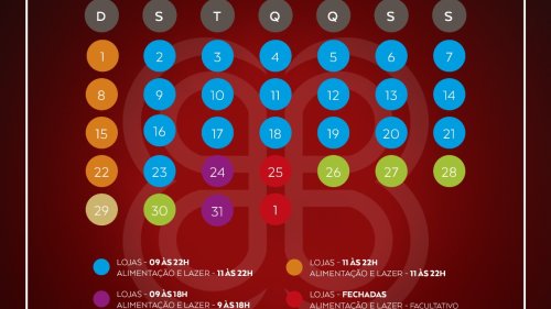 Horários especiais de funcionamento do ShoppingSantaÚrsula no mês de dezembro