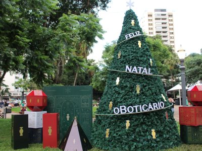 Natal do Boticário chega a Ribeirão Preto com árvore iluminada no Centro