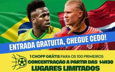 Arena Multiplan Hall transmite Brasil x Noruega com entrada gratuita no RibeirãoShopping