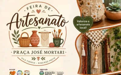 Feira de Artesanato leva artesanato, brechós e música ao vivo à Praça José Mortari neste domingo