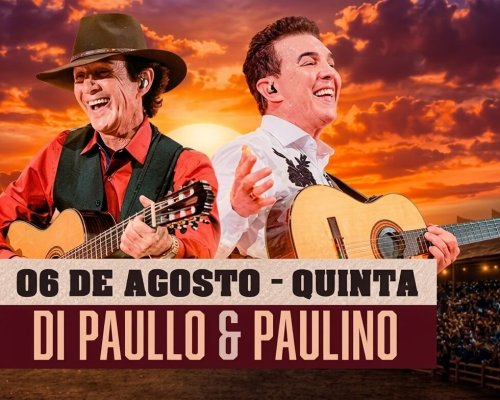 Di Paullo & Paulino abrem o Serrana Rodeo Music 2026 nesta quinta-feira