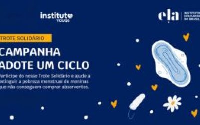 Instituto Yduqs e Instituto Ela arrecadam absorventes para combater a pobreza menstrual