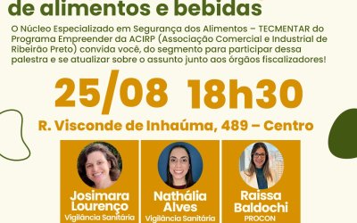 Acirp traz palestra sobre direitos e deveres no ramo de alimentos e bebidas