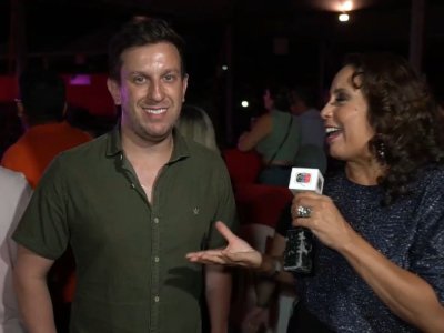 Rafael Pires Martins e Gisa Parreira são entrevistados no Jardinópolis Rodeio Show