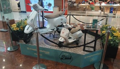 ShoppingSantaÚrsula sorteia Vespa e modelo infantil no Dia dos Pais