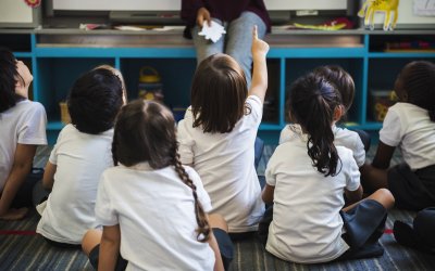 Happy kids at elementary school
