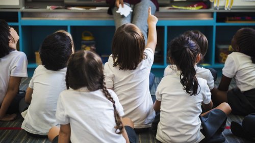 Happy kids at elementary school