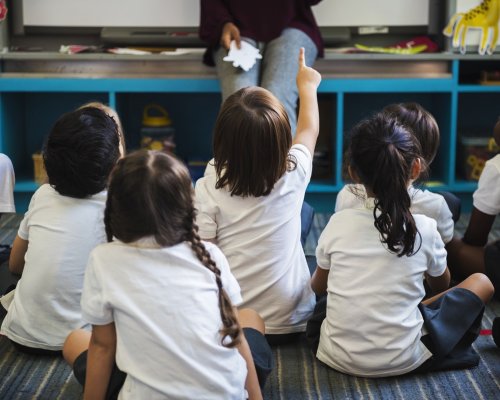 Happy kids at elementary school