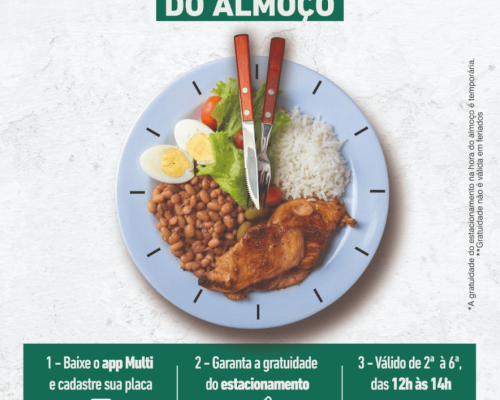 ShoppingSantaÚrsula oferece estacionamento grátis no almoço